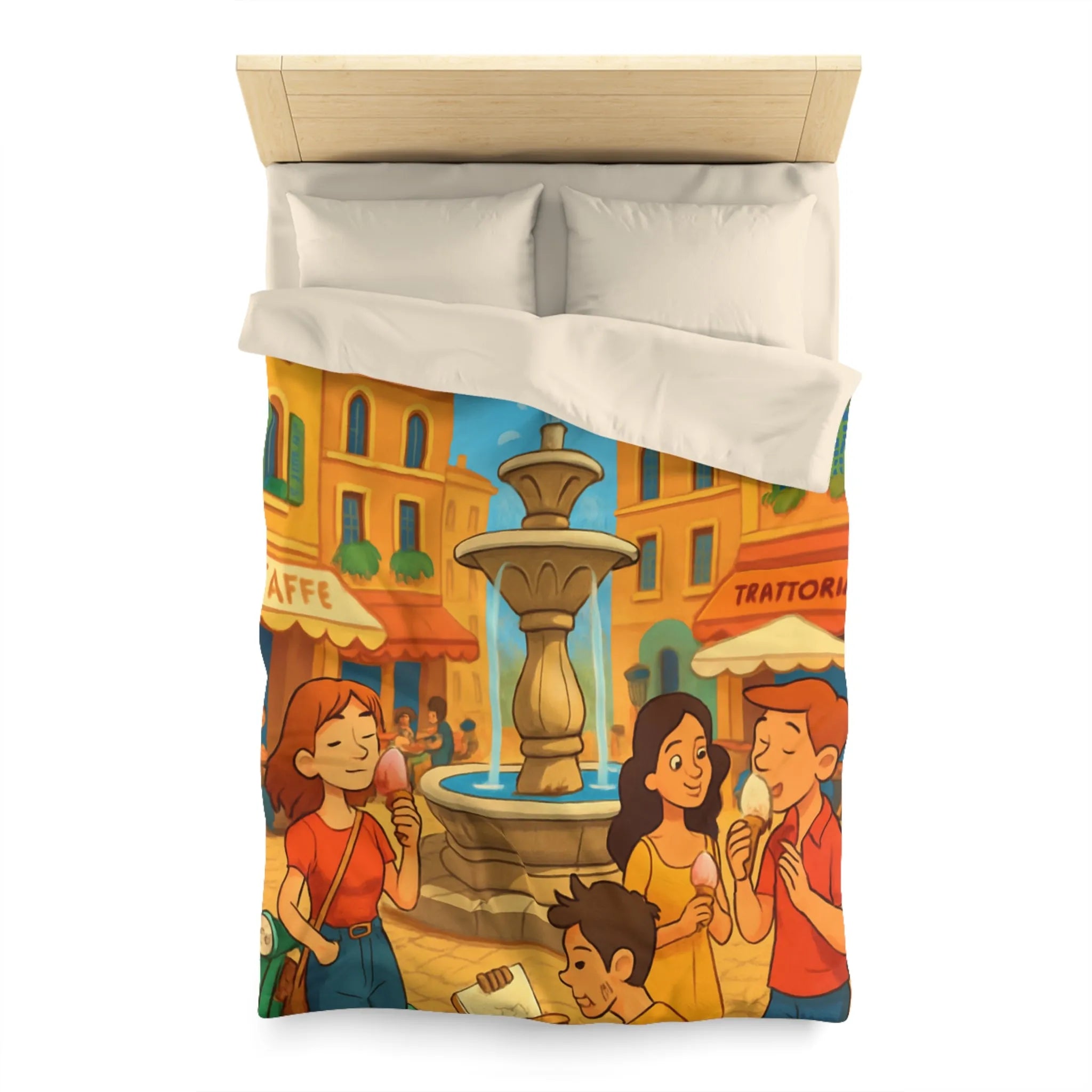 Housse de Couette Microfibre Création Artistique Moderne Design Exclusif Décoration Chambre