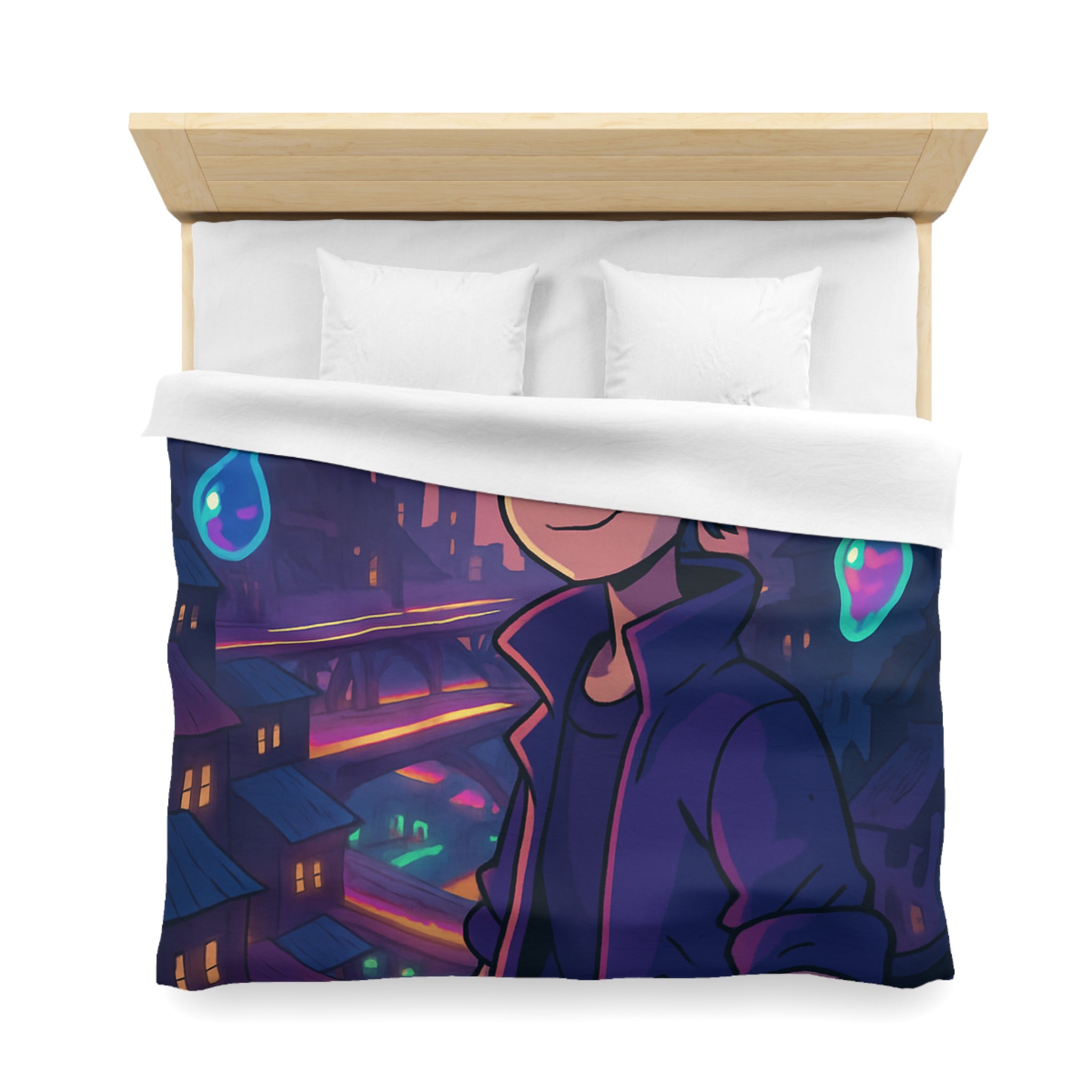 Housse de Couette Microfibre Création Artistique Moderne Design Exclusif Décoration Chambre