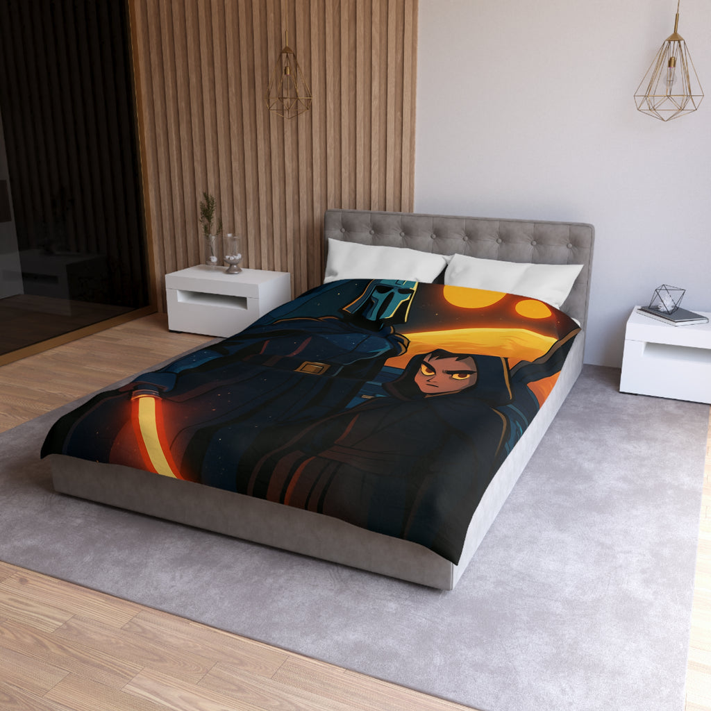 Housse de Couette Microfibre Design Artistique Moderne Décoration Chambre Confort Premium