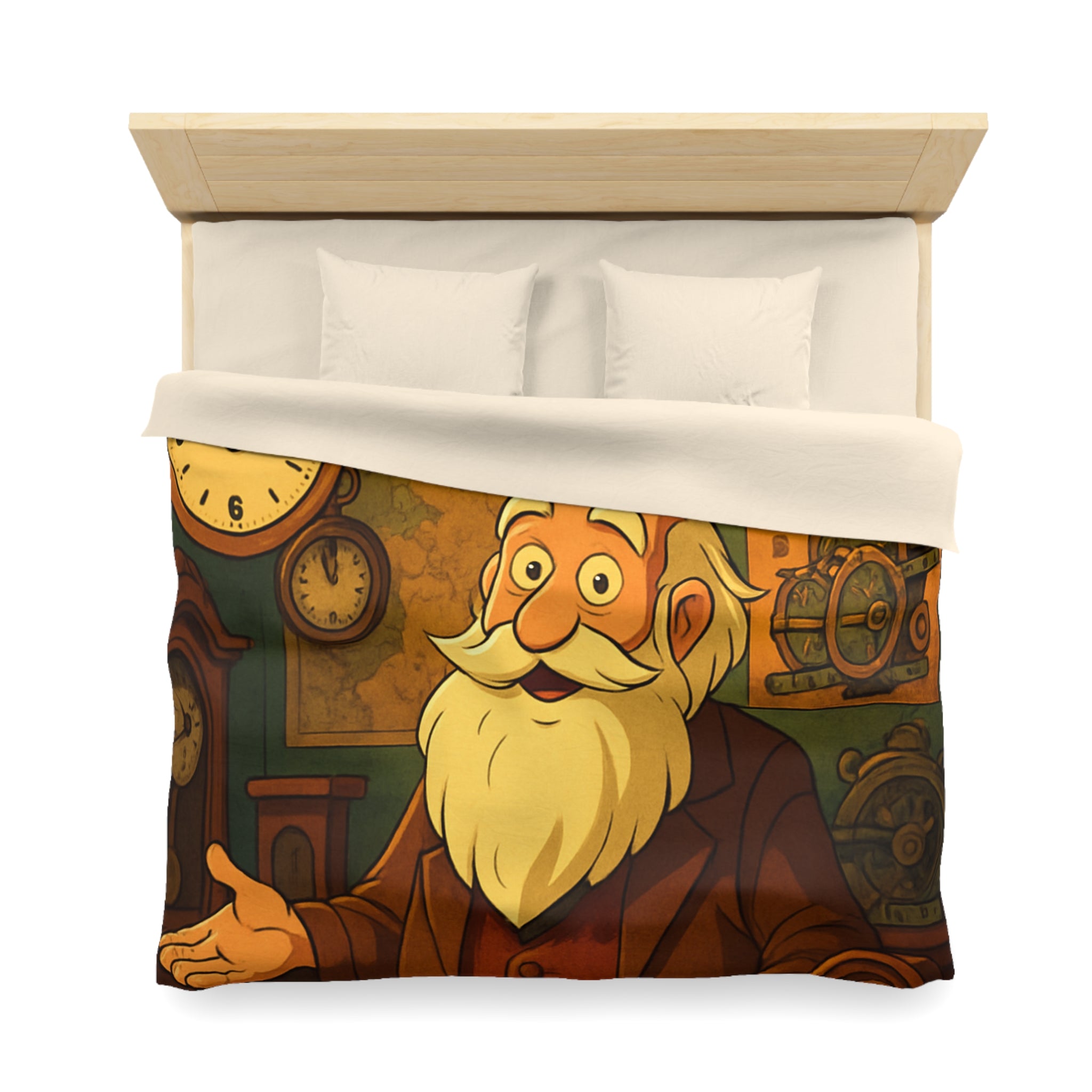 Housse de Couette Microfibre Illustration Unique Design Moderne Décoration Intérieure Raffinée