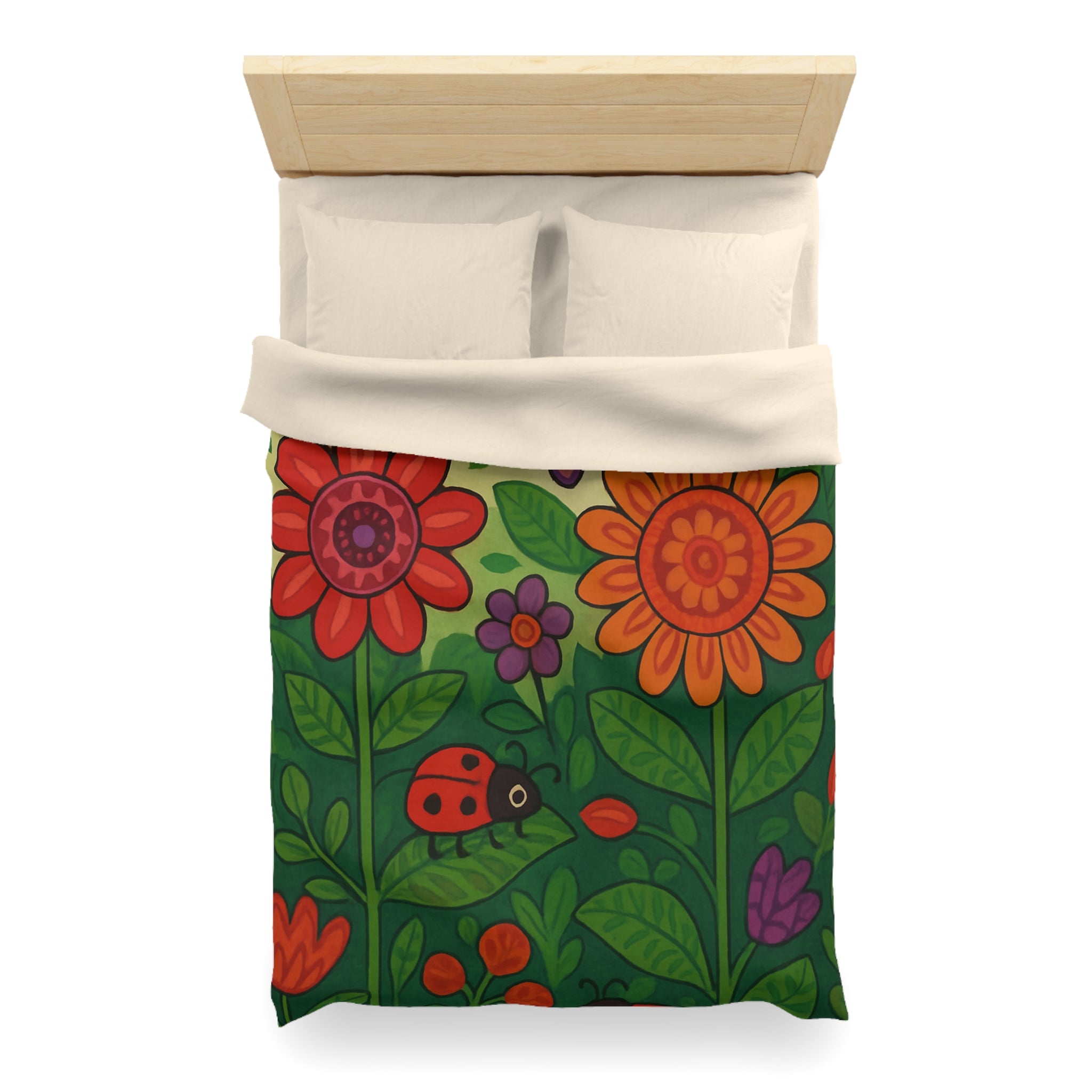 Housse de Couette Microfibre Design Artistique Moderne Décoration Chambre Confort Premium