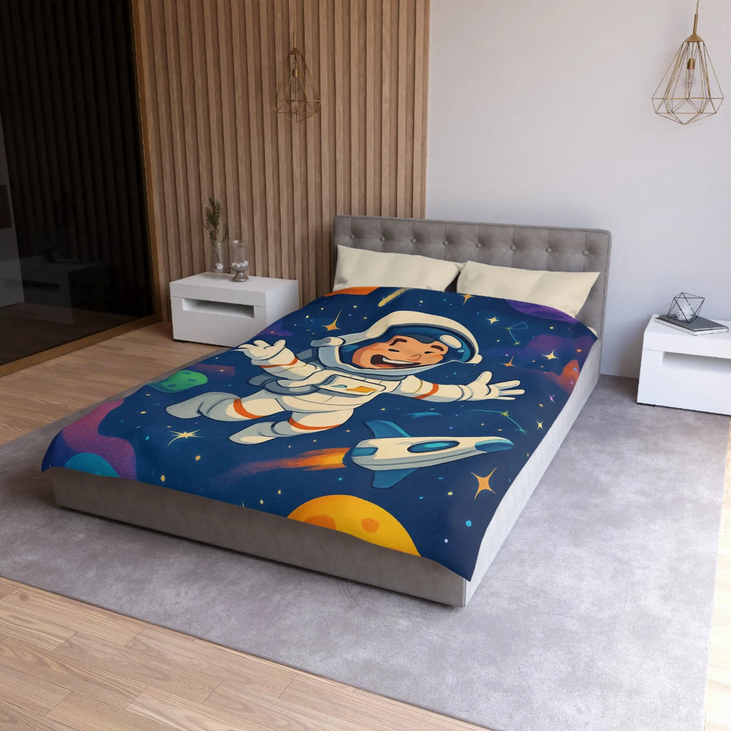 Housse de Couette Astronaute Enfantine : Voyage Interstellaire au Cœur du Cosmos