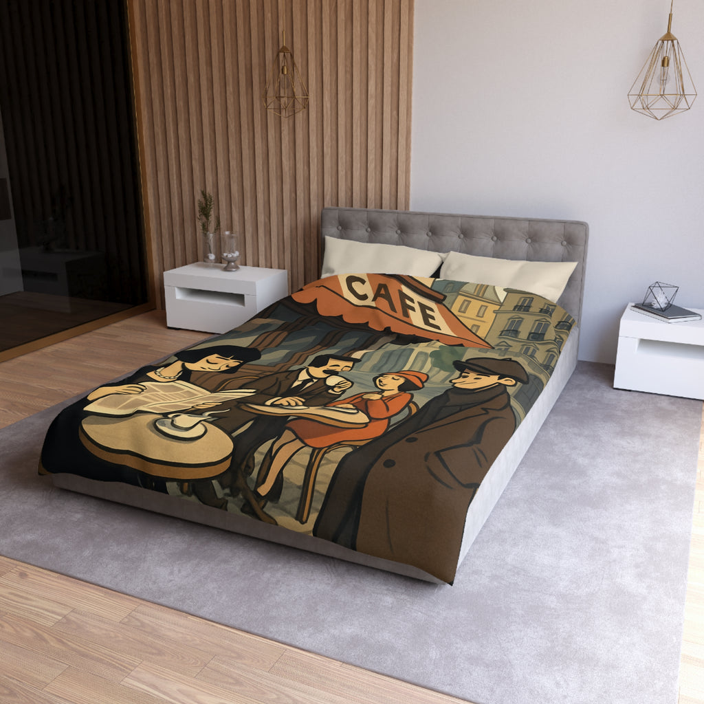 Housse de Couette Microfibre Design Artistique Moderne Décoration Chambre Confort Premium