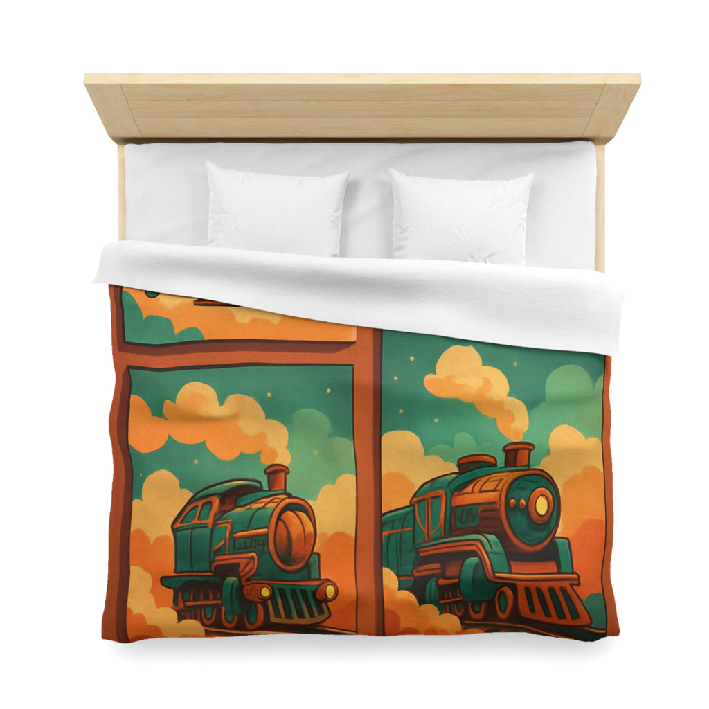 Housse de Couette Microfibre Design Artistique Moderne Décoration Chambre Confort Premium