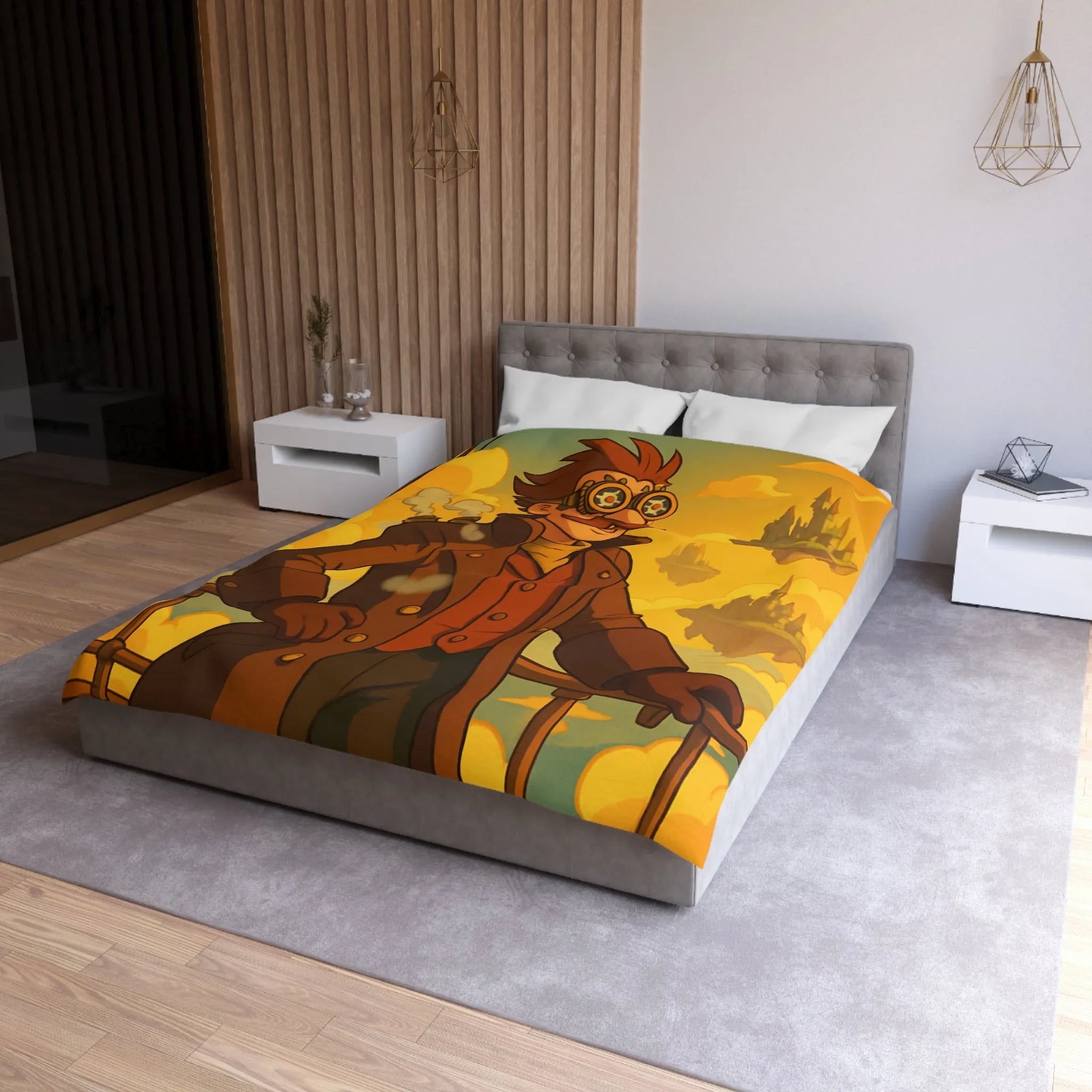 Housse de Couette Microfibre Création Artistique Moderne Design Exclusif Décoration Chambre