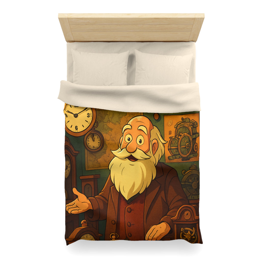 Housse de Couette Microfibre Illustration Unique Design Moderne Décoration Intérieure Raffinée