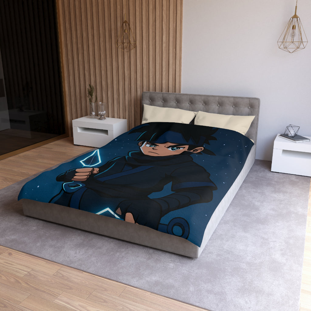 Housse de Couette Microfibre Illustration Unique Design Moderne Décoration Intérieure Raffinée