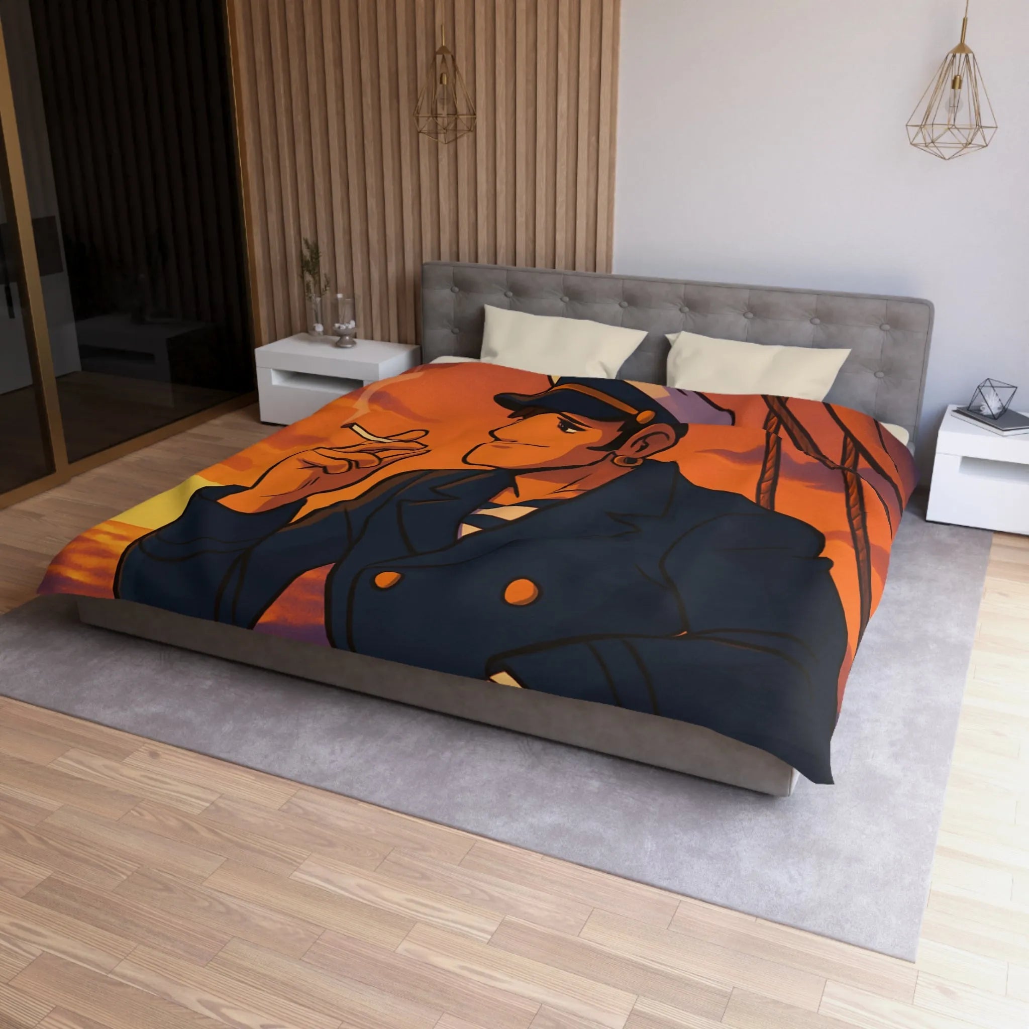 Housse de Couette Microfibre Création Artistique Moderne Design Exclusif Décoration Chambre