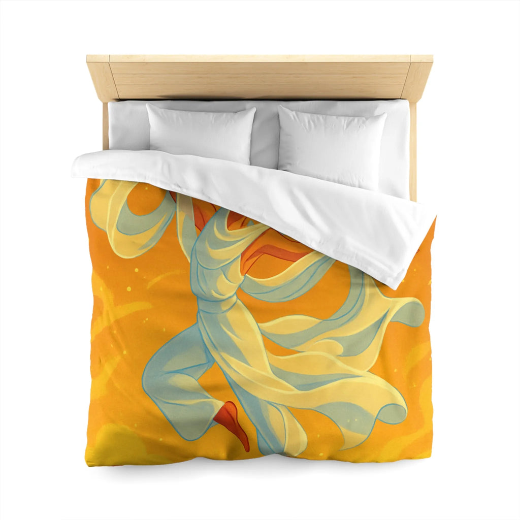 Housse de Couette Microfibre Art Graphique Contemporain Style Décoratif Chambre Tendance