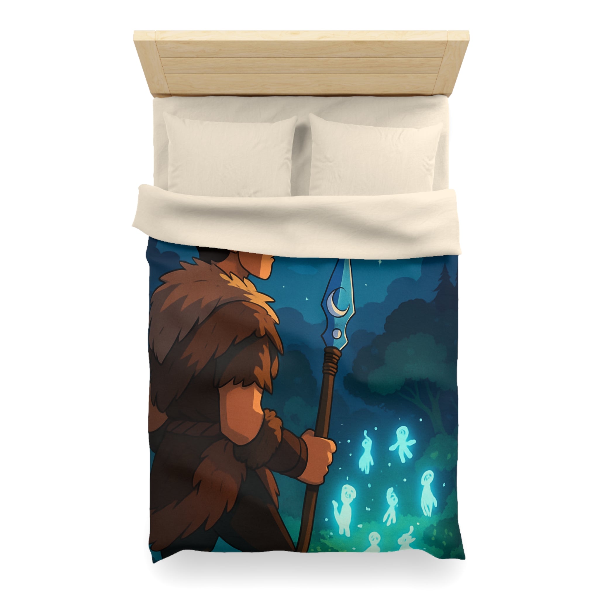 Housse de Couette Microfibre Design Artistique Moderne Décoration Chambre Confort Premium