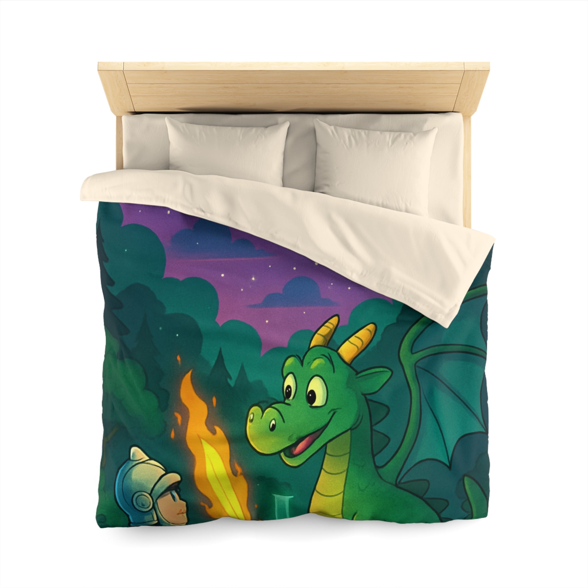 Housse de Couette Microfibre Motif Créatif Original Style Contemporain Chambre Élégante