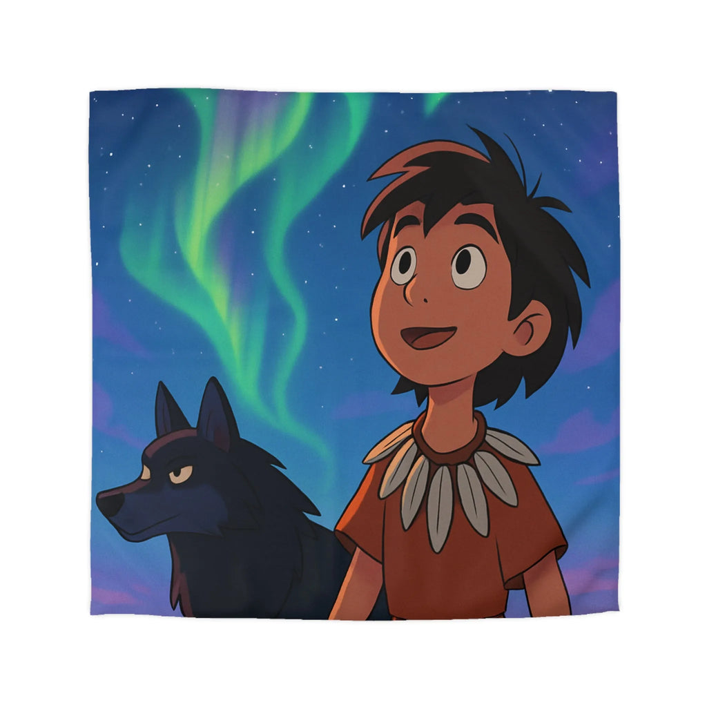 Housse de Couette Microfibre Art Graphique Contemporain Style Décoratif Chambre Tendance