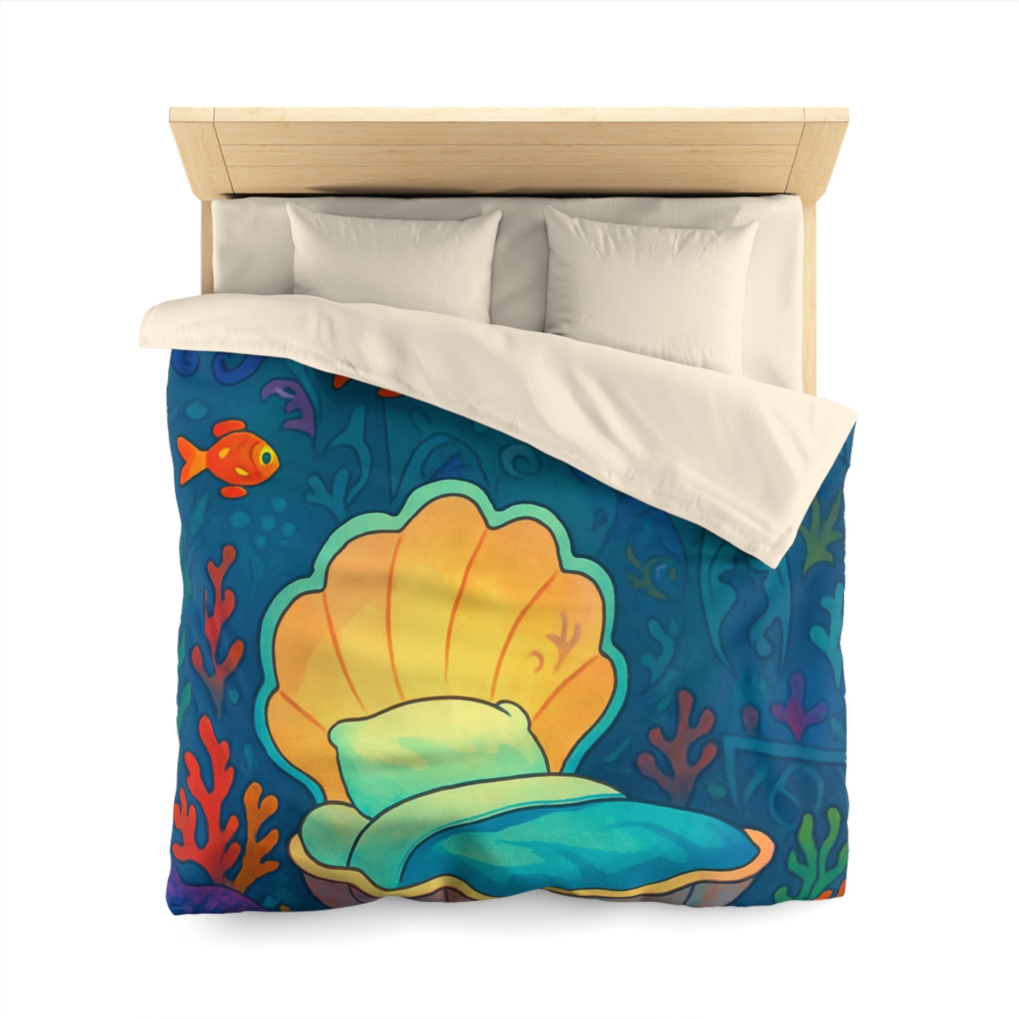 Plongée onirique sous-marine : Univers enchanteur pour chambre à coucher style marin