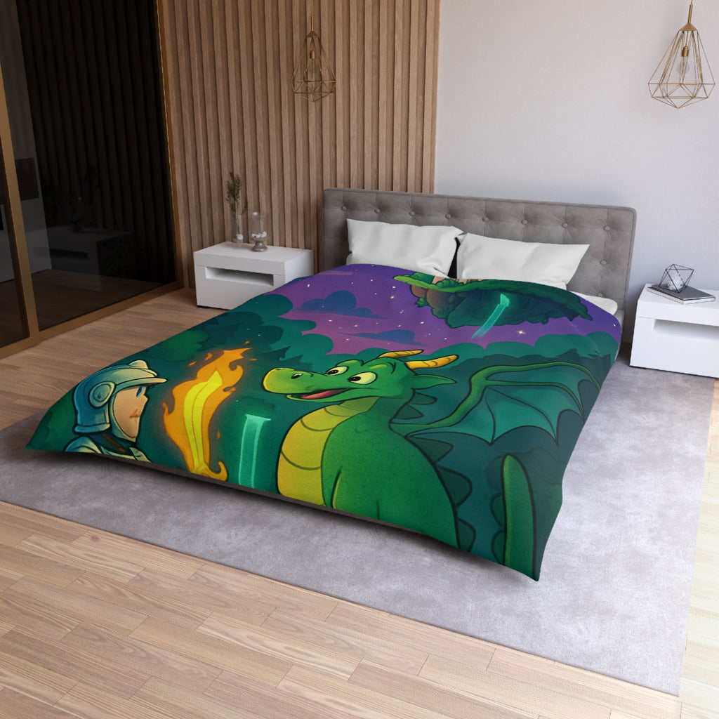 Housse de Couette Microfibre Motif Créatif Original Style Contemporain Chambre Élégante