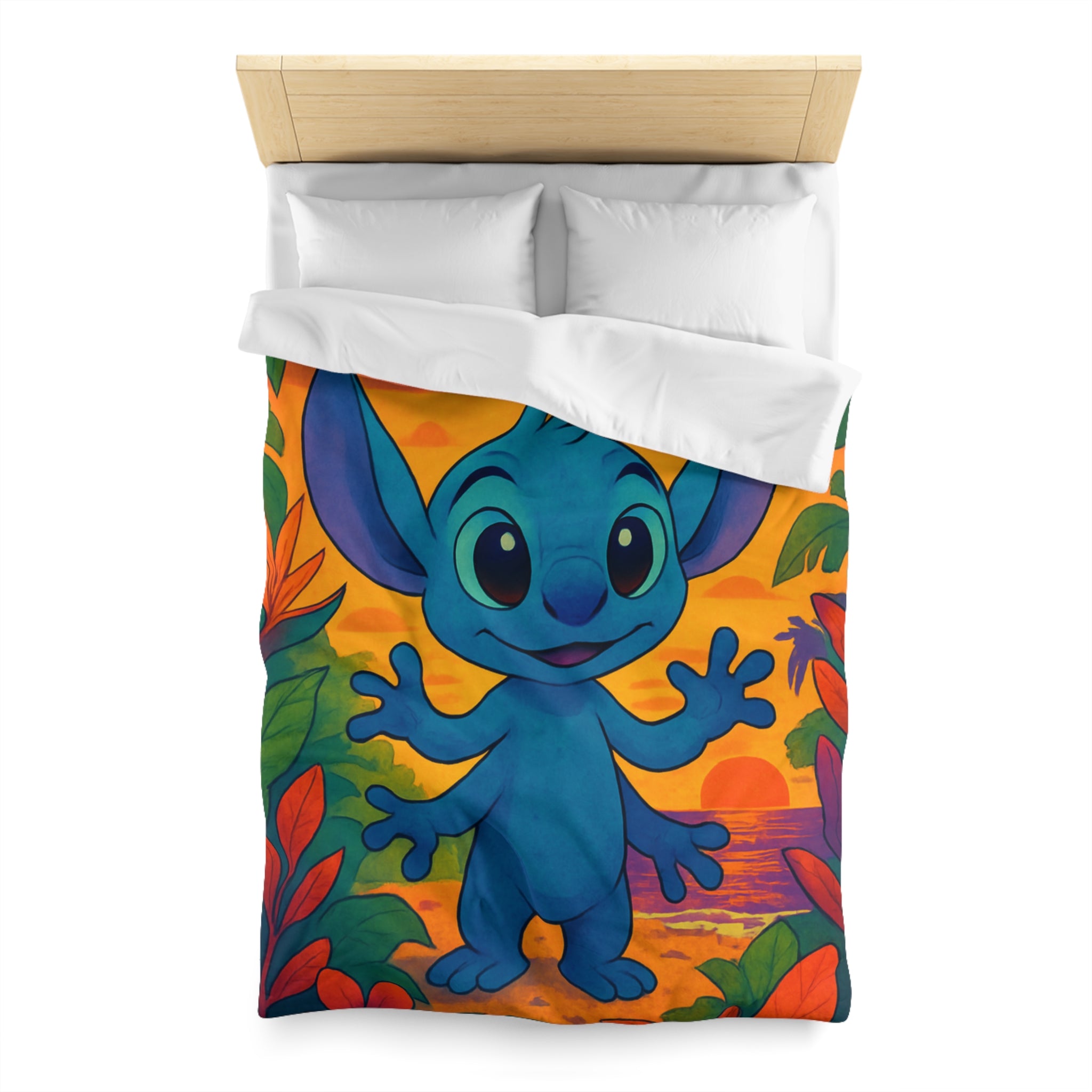 Housse de Couette Microfibre Design Artistique Moderne Décoration Chambre Confort Premium