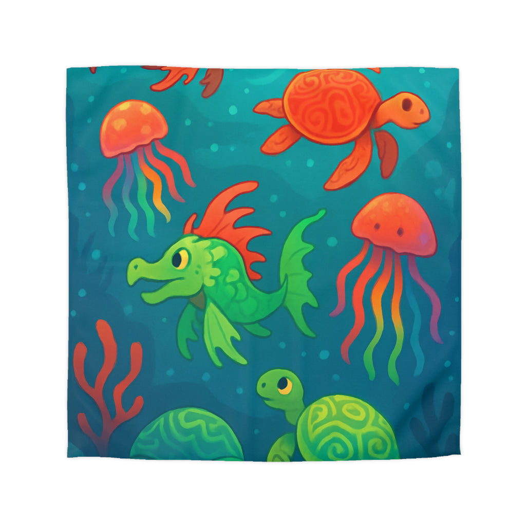 Housse de Couette Microfibre Illustration Unique Design Moderne Décoration Intérieure Raffinée