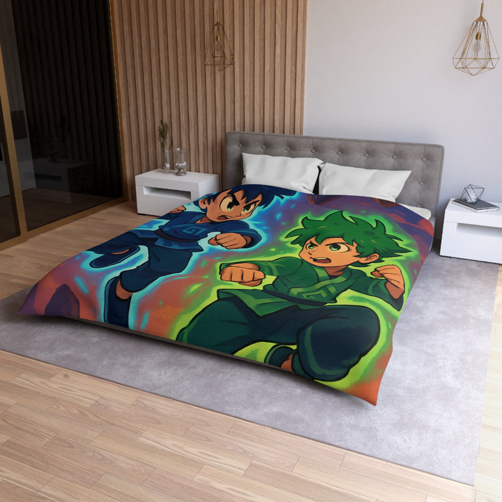 Housse de Couette Microfibre Illustration Unique Design Moderne Décoration Intérieure Raffinée