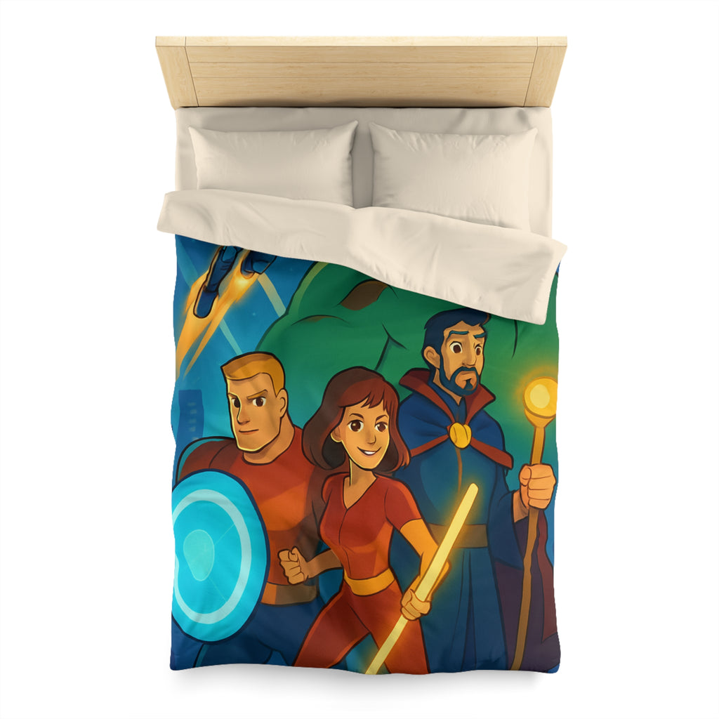 Housse de Couette Microfibre Design Artistique Moderne Décoration Chambre Confort Premium