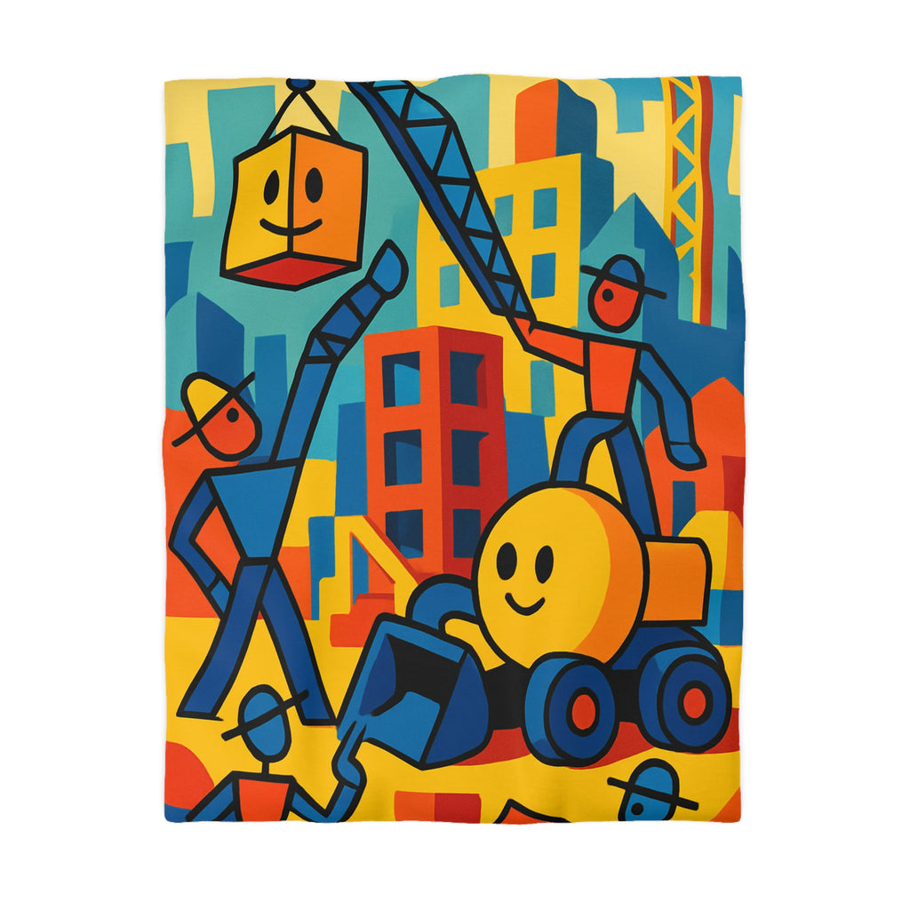 Housse de Couette Microfibre Illustration Unique Design Moderne Décoration Intérieure Raffinée