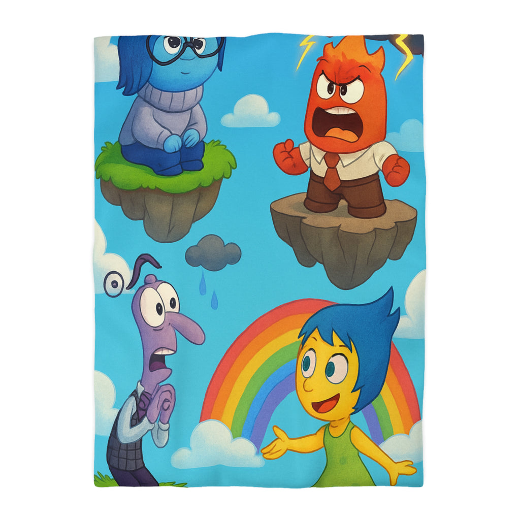 Housse de Couette Microfibre Illustration Unique Design Moderne Décoration Intérieure Raffinée