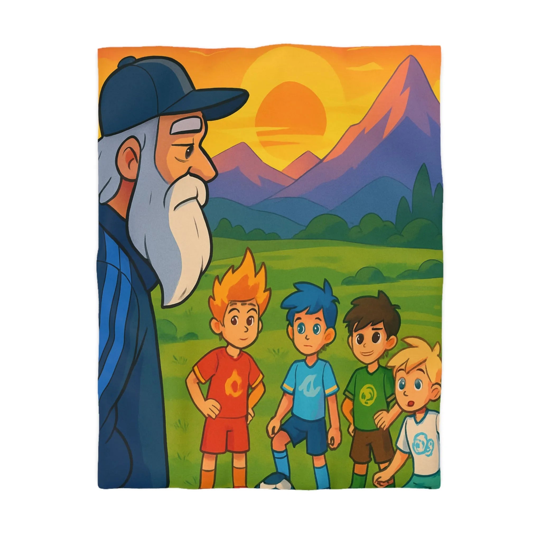 Housse de Couette Microfibre Art Graphique Contemporain Style Décoratif Chambre Tendance