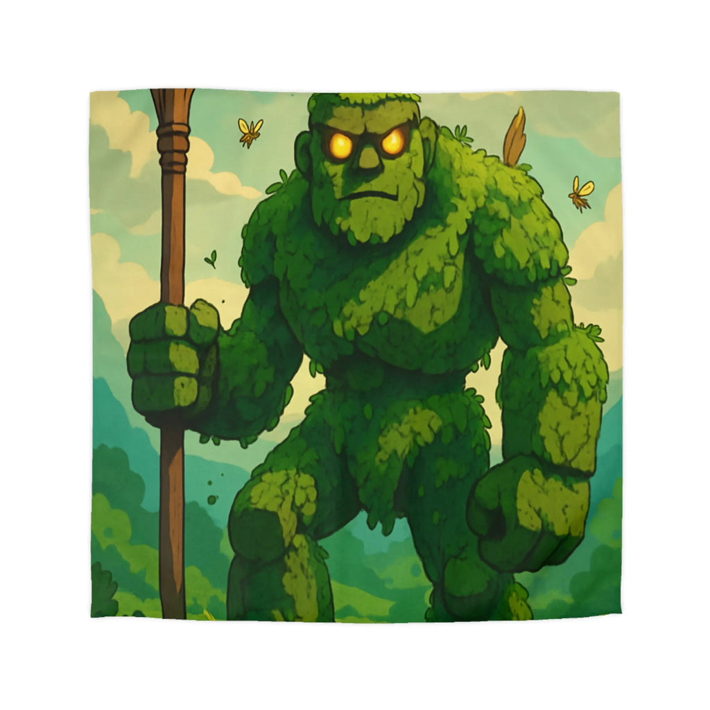 Housse de Couette avec Géant de Feuillage et Abeilles, Ambiance Fantaisiste Naturelle