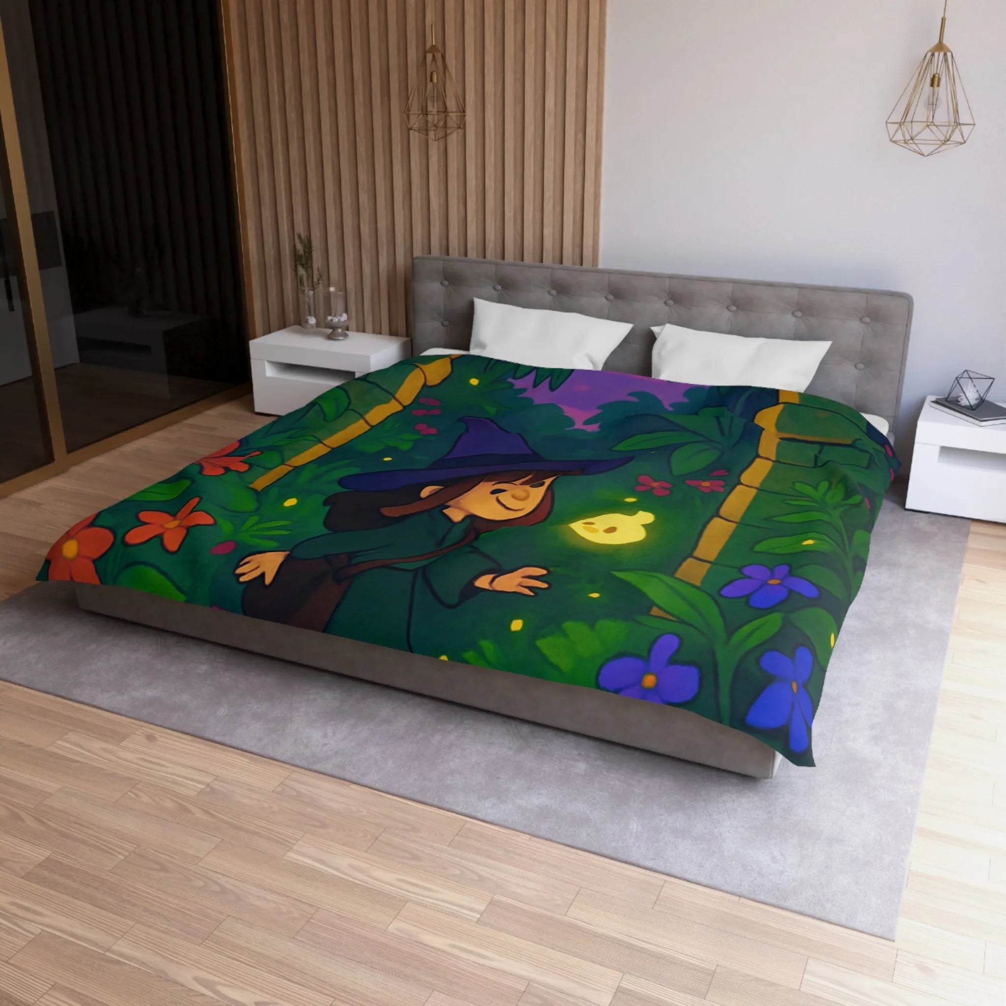 Enchantez votre chambre avec une housse de couette magique et lumineuse pour enfants