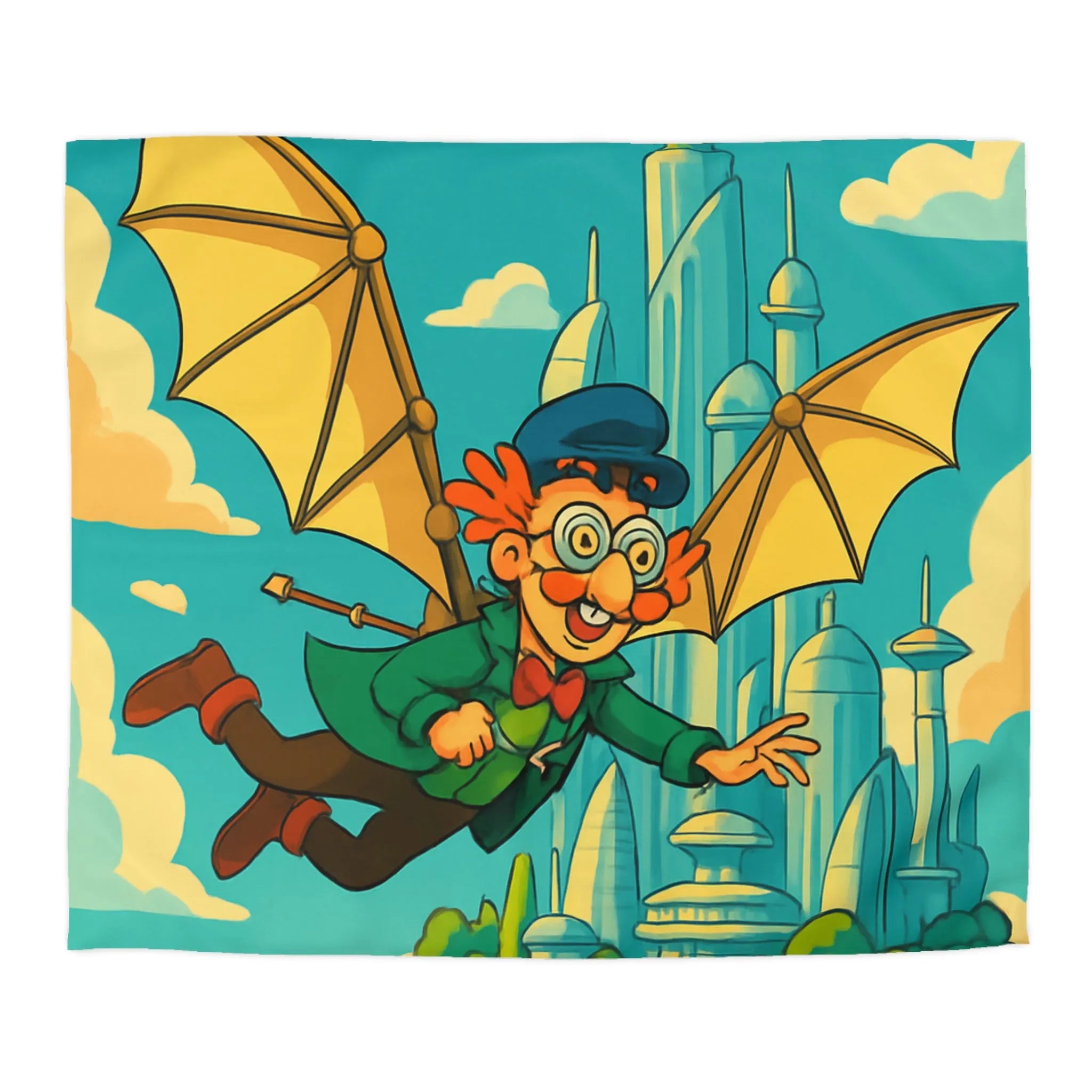 Housse de Couette Microfibre Art Graphique Contemporain Style Décoratif Chambre Tendance