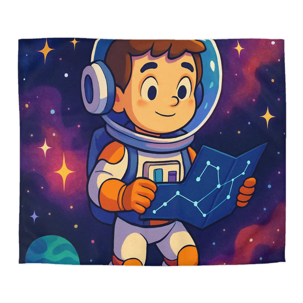 Explorez l'Espace avec un Jeune Astronaute et Planètes Colorées sur Votre Linge