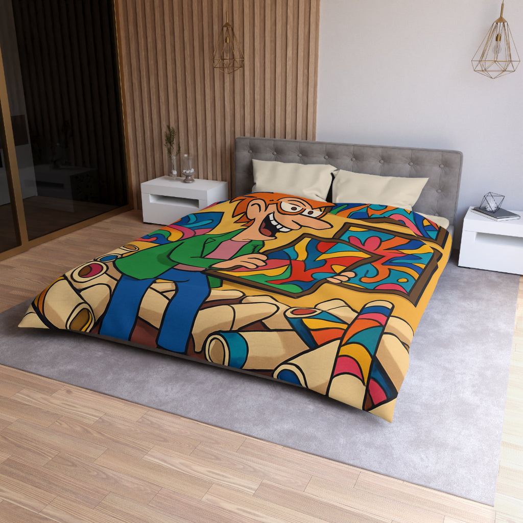 Housse de Couette Microfibre Création Artistique Moderne Design Exclusif Décoration Chambre