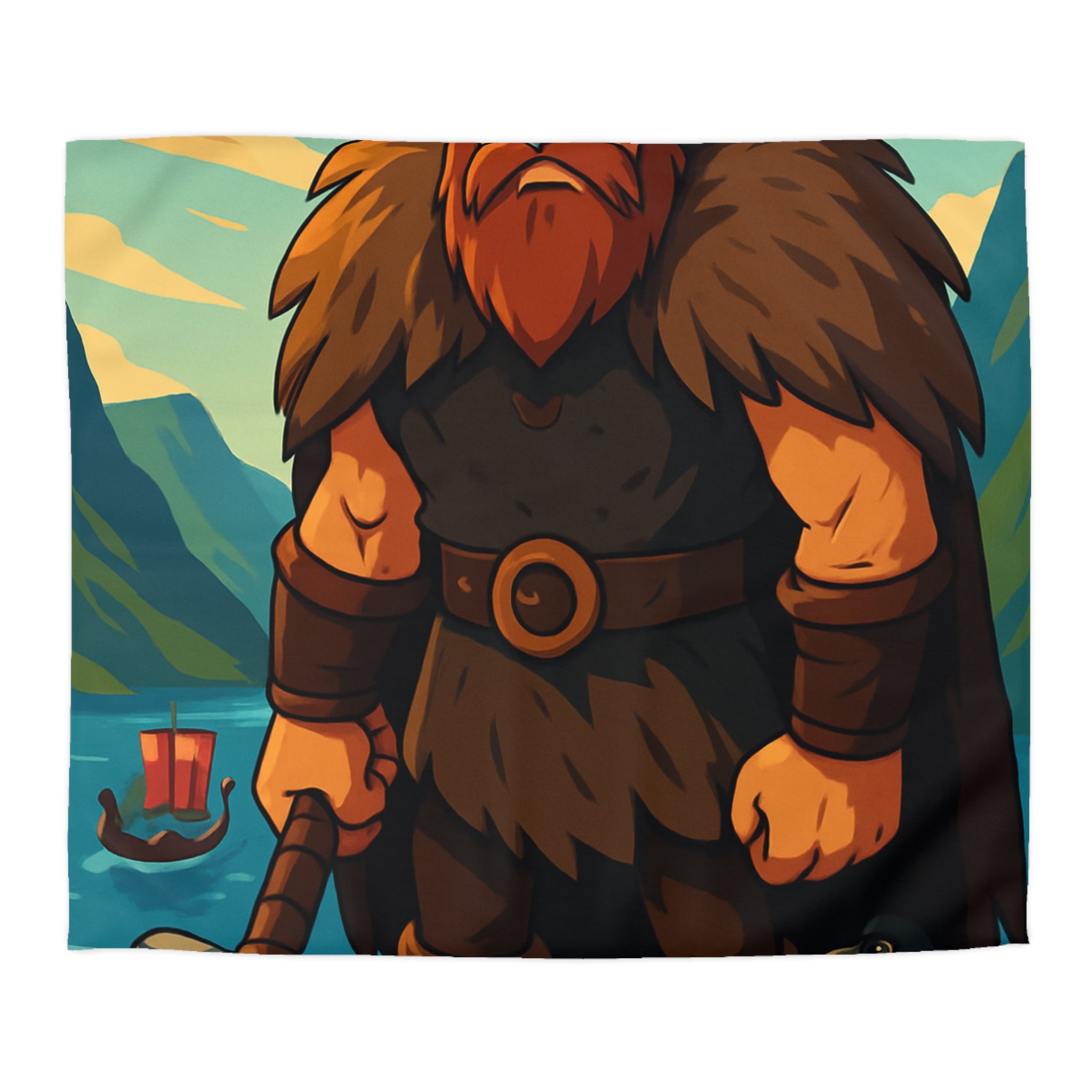 Housse de Couette Microfibre Illustration Unique Design Moderne Décoration Intérieure Raffinée