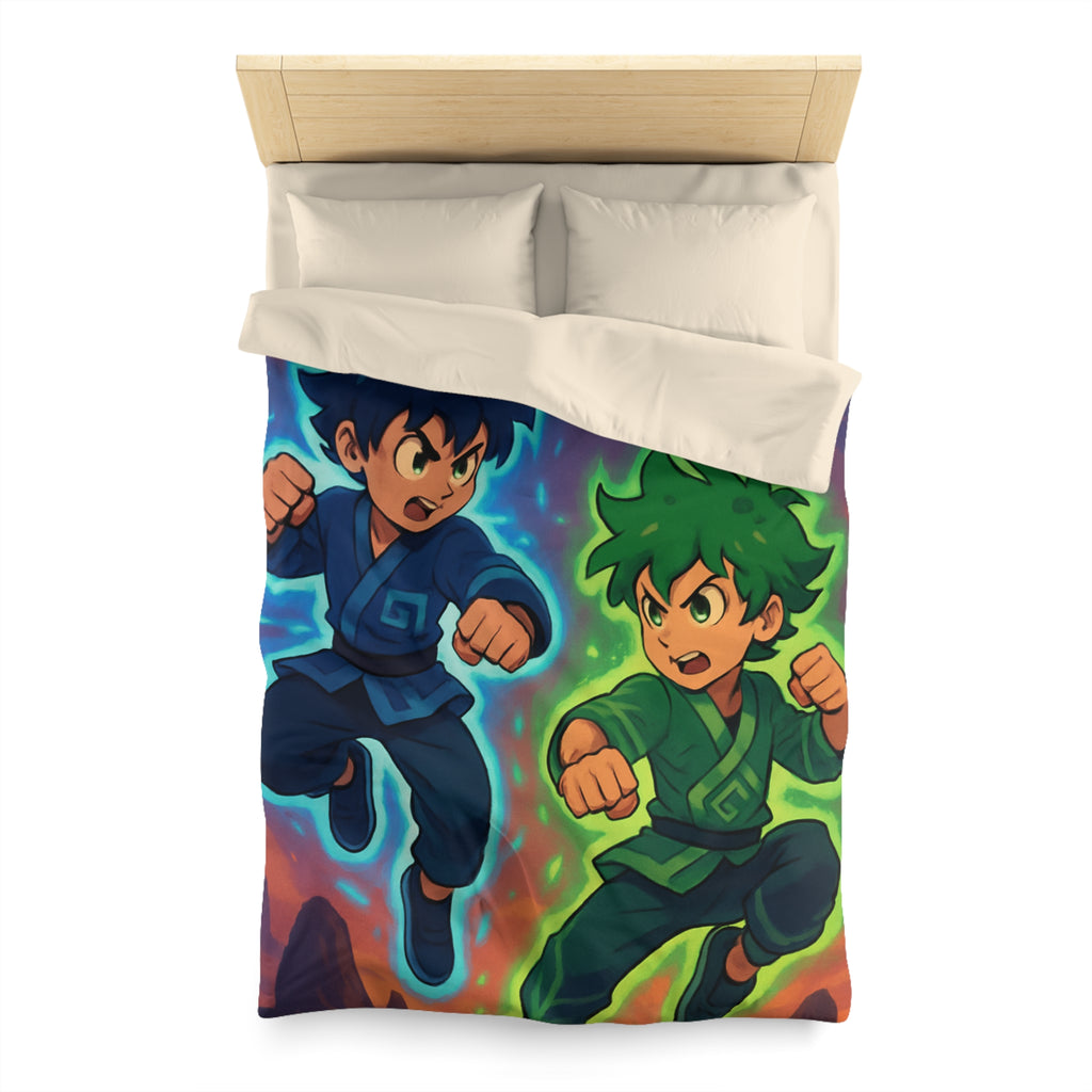 Housse de Couette Microfibre Illustration Unique Design Moderne Décoration Intérieure Raffinée