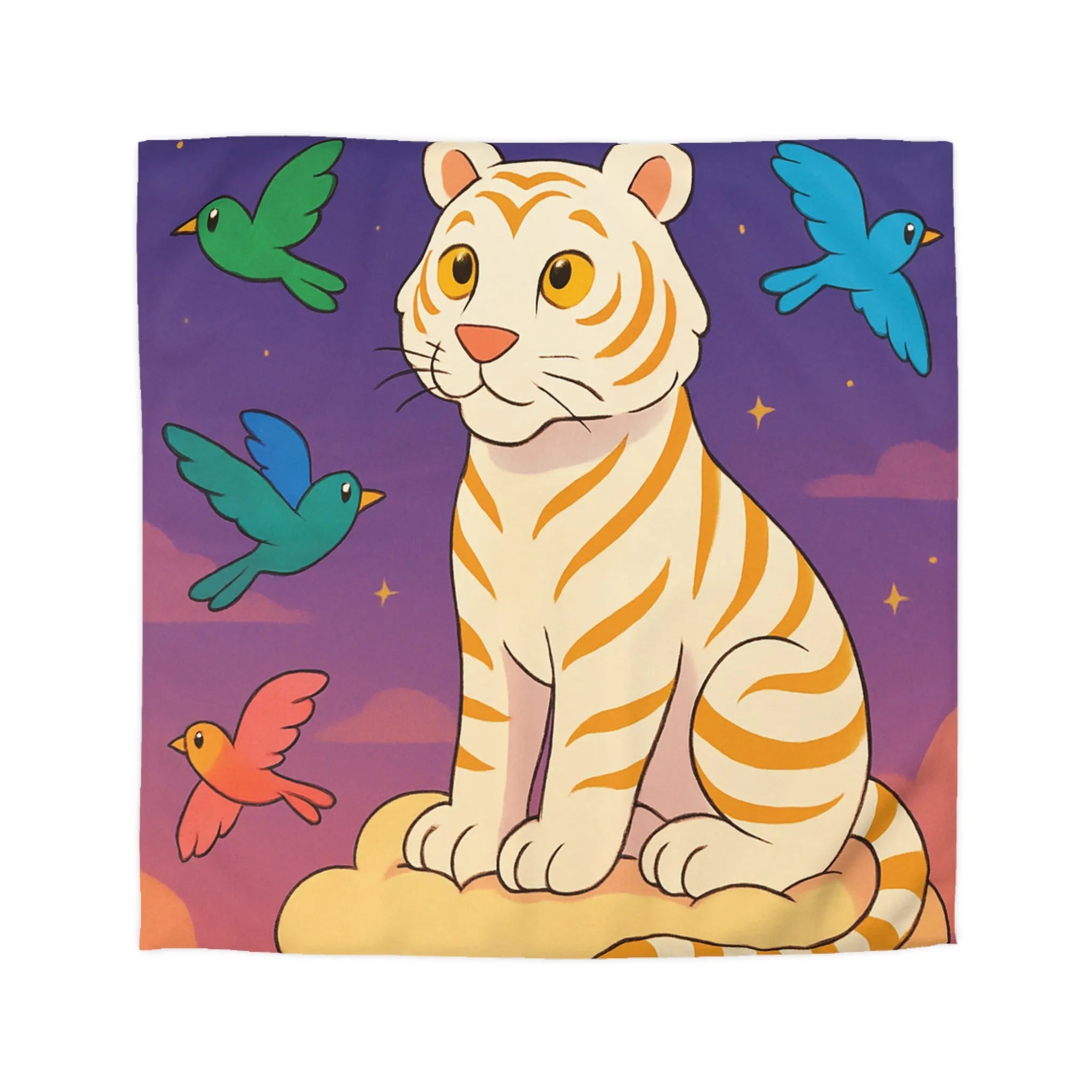 Housse de Couette Microfibre Art Graphique Contemporain Style Décoratif Chambre Tendance