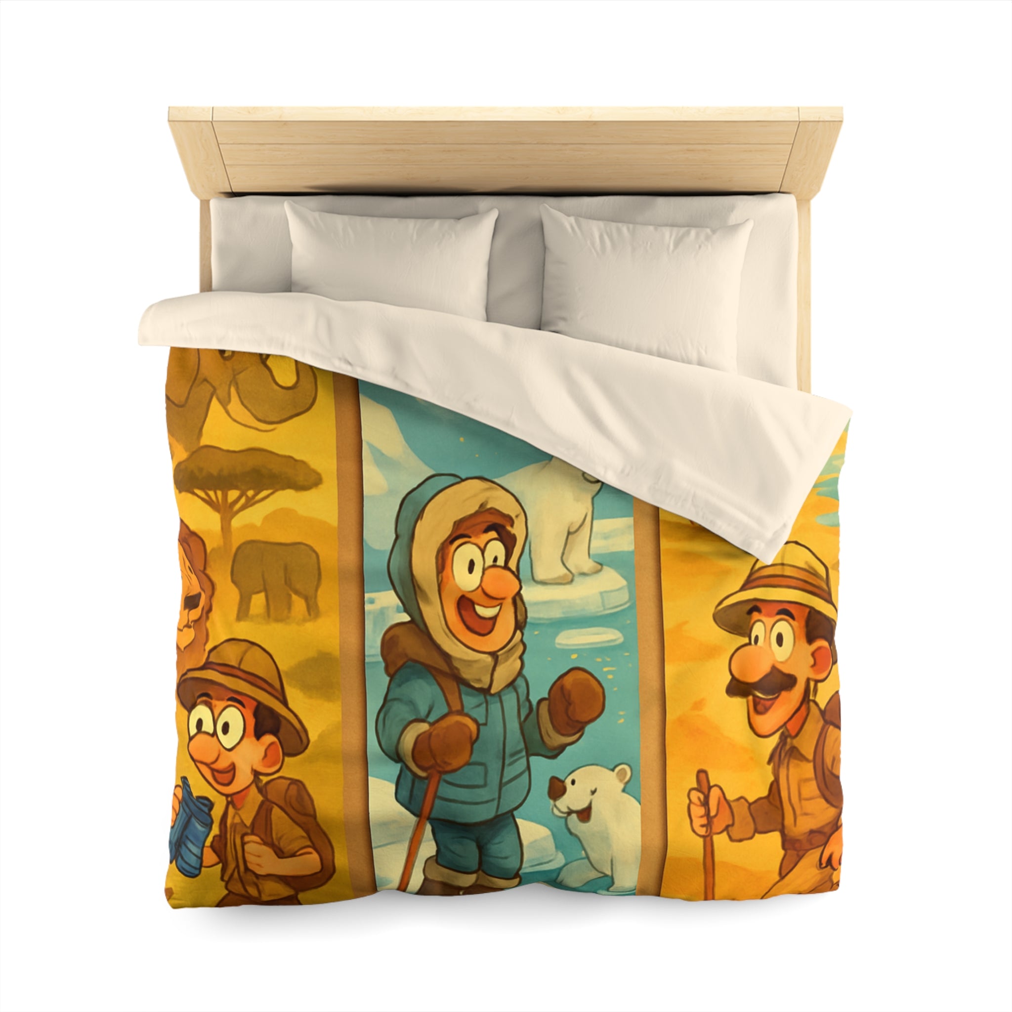 Housse de Couette Microfibre Création Artistique Moderne Design Exclusif Décoration Chambre