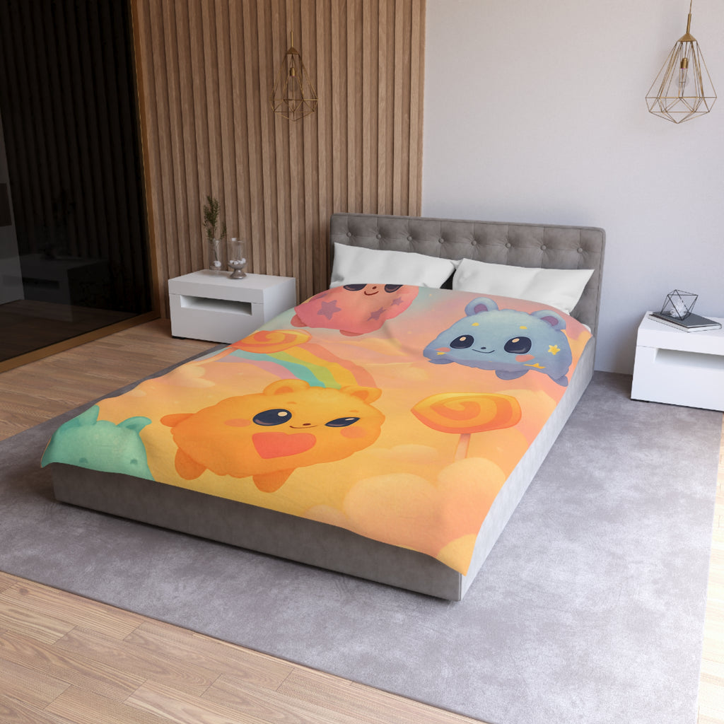 Housse de Couette Microfibre Design Artistique Moderne Décoration Chambre Confort Premium