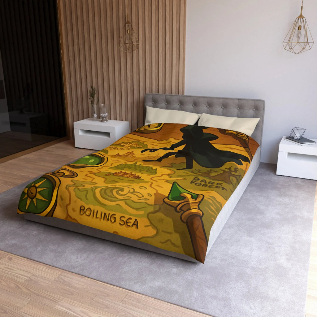 Housse de Couette Microfibre Art Graphique Contemporain Style Décoratif Chambre Tendance