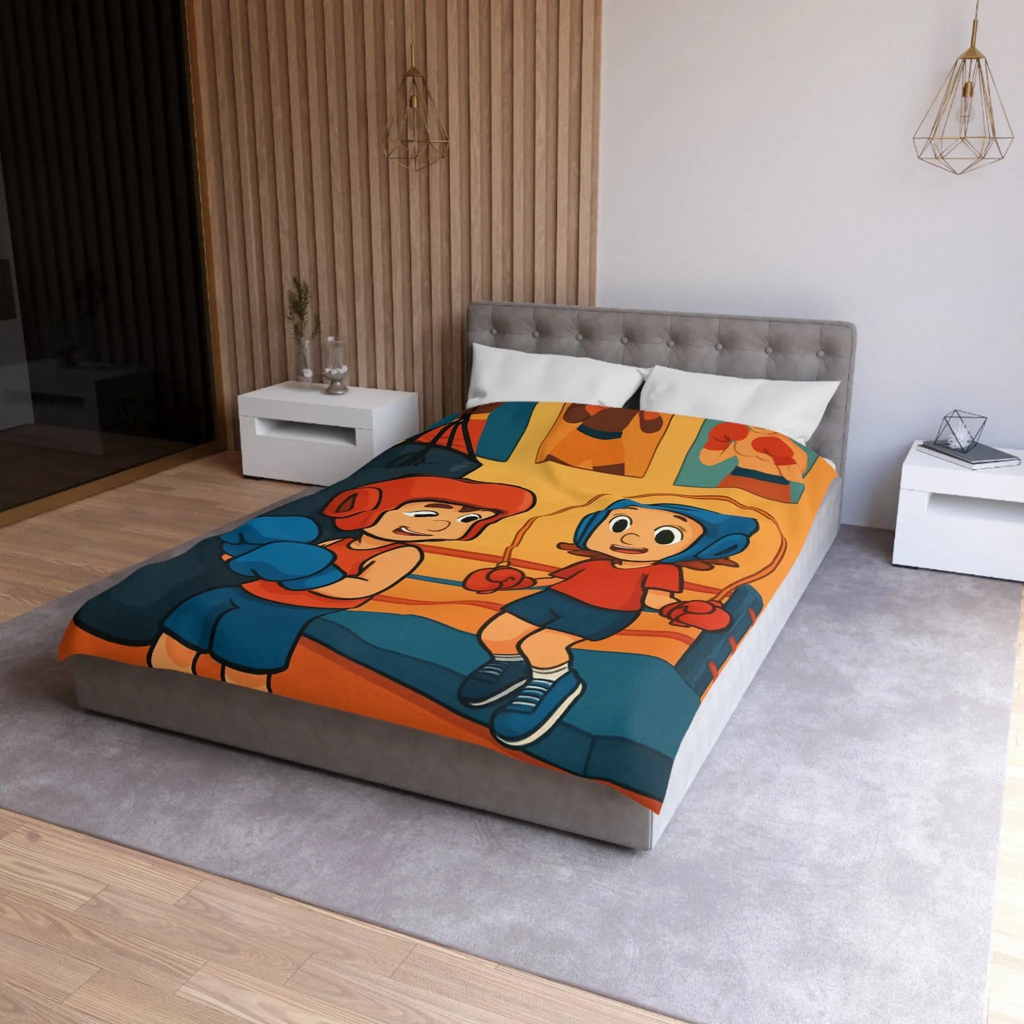 Housse de Couette Microfibre Création Artistique Moderne Design Exclusif Décoration Chambre