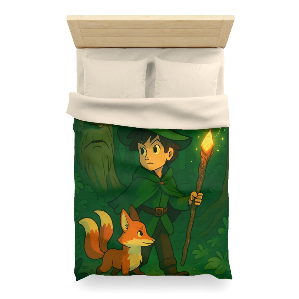 Housse de Couette Microfibre Art Graphique Contemporain Style Décoratif Chambre Tendance