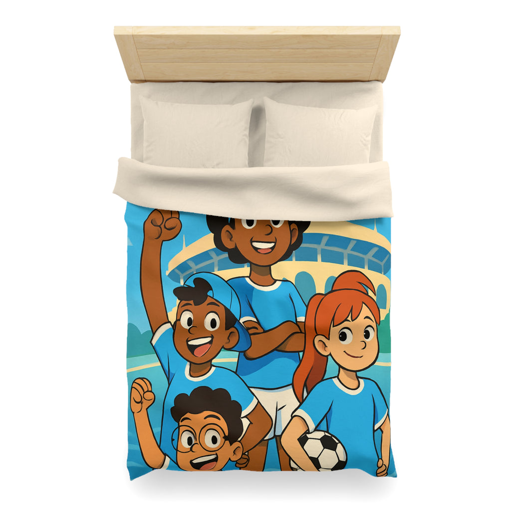 Housse de Couette Microfibre Illustration Unique Design Moderne Décoration Intérieure Raffinée