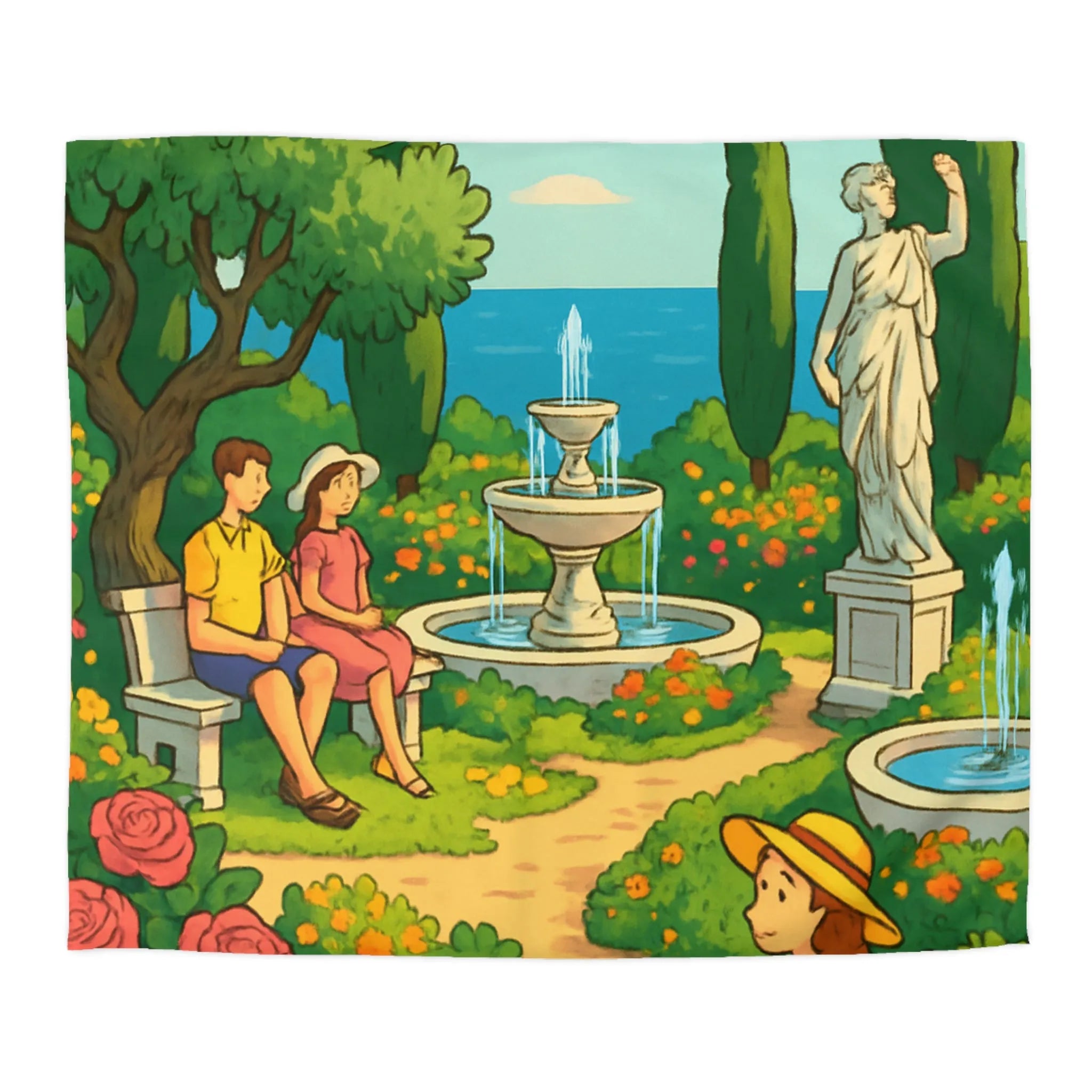 Housse de Couette Microfibre Création Artistique Moderne Design Exclusif Décoration Chambre