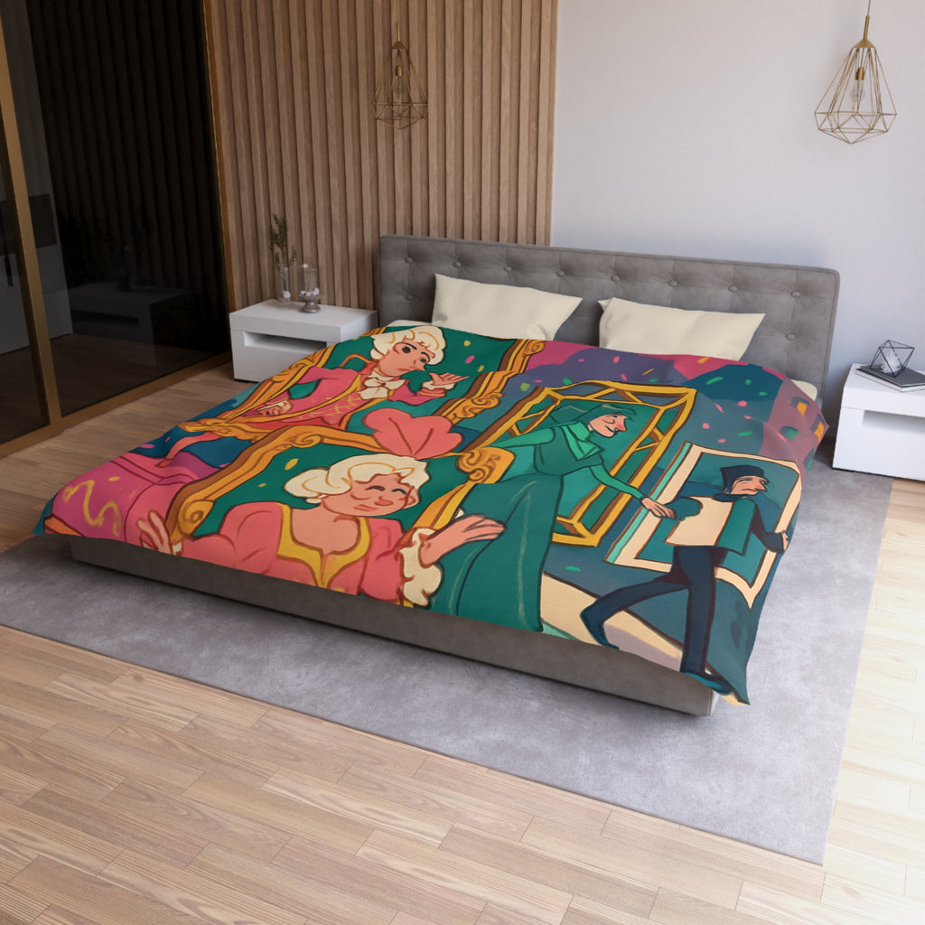 Rêveries Festives : Motifs Baroques Animés pour Embellir Votre Chambre à Coucher