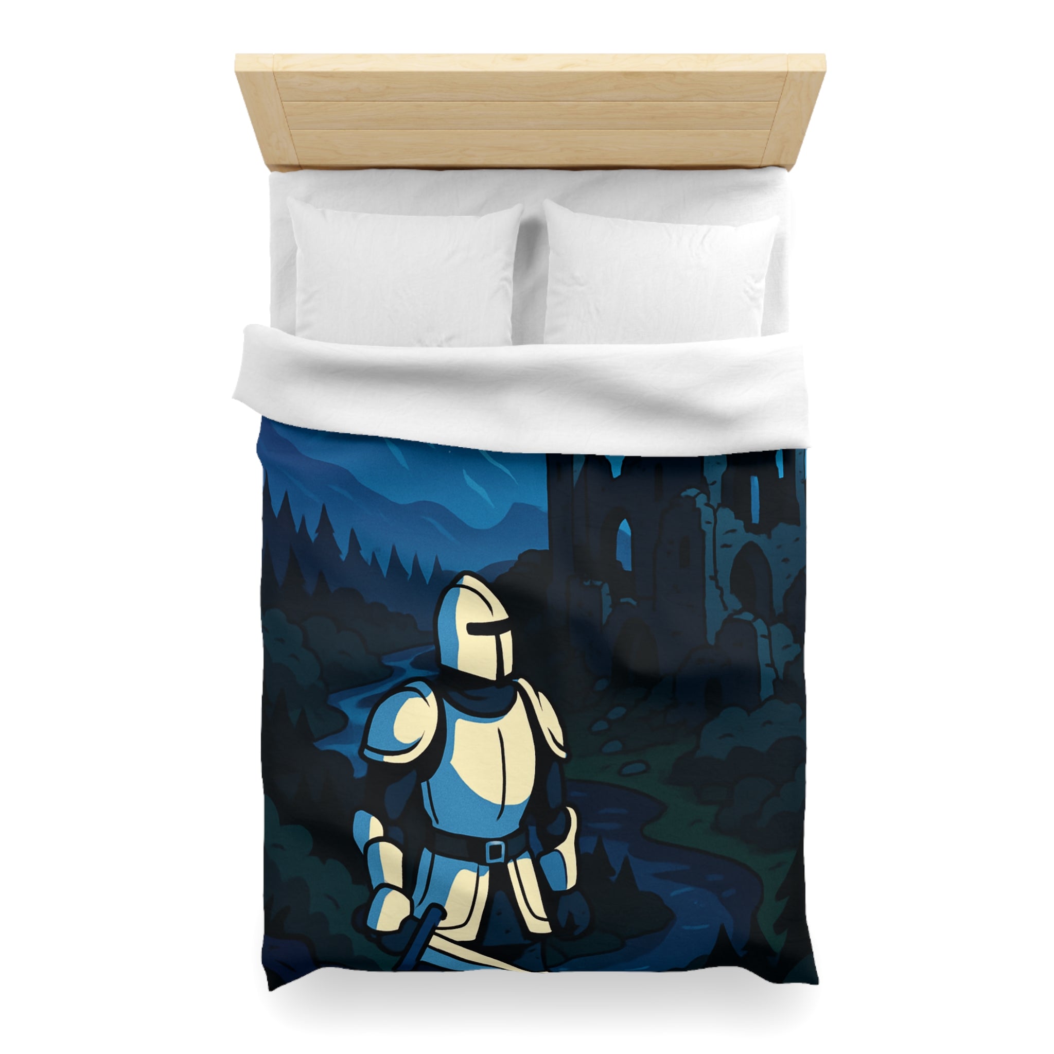 Housse de Couette Microfibre Illustration Unique Design Moderne Décoration Intérieure Raffinée