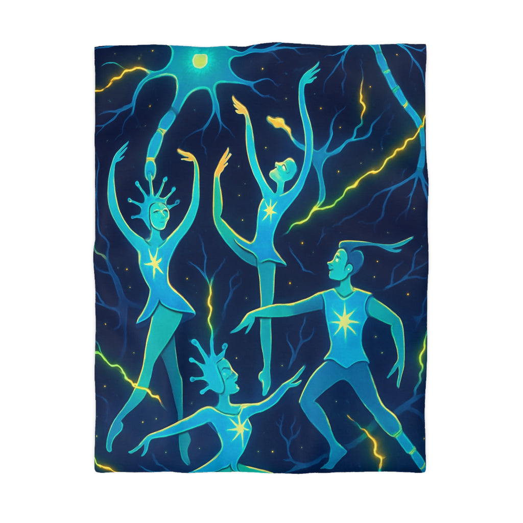 Housse de Couette Microfibre Illustration Unique Design Moderne Décoration Intérieure Raffinée