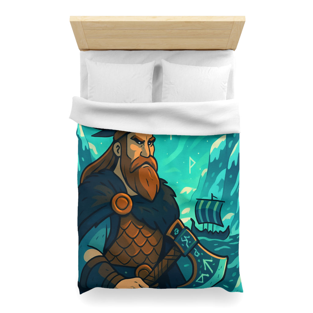 Housse de Couette Microfibre Illustration Unique Design Moderne Décoration Intérieure Raffinée