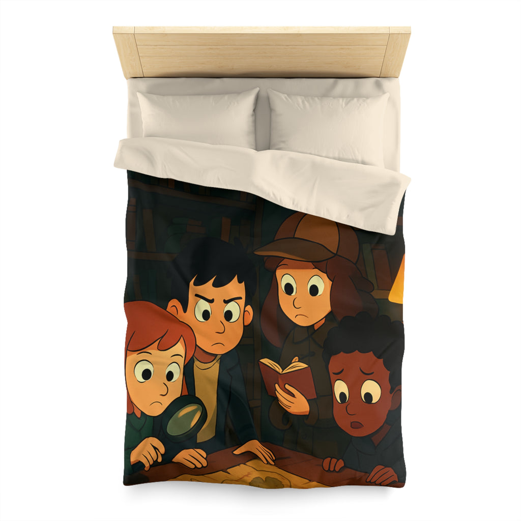 Housse de Couette Microfibre Motif Créatif Original Style Contemporain Chambre Élégante