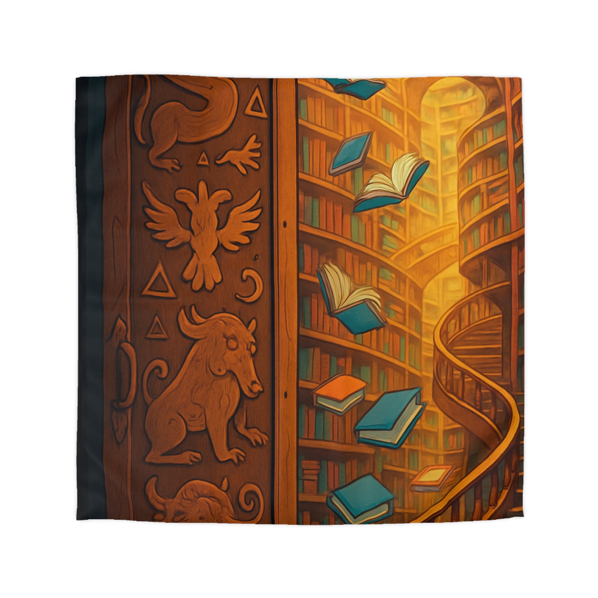 Housse de Couette Microfibre Design Artistique Moderne Décoration Chambre Confort Premium