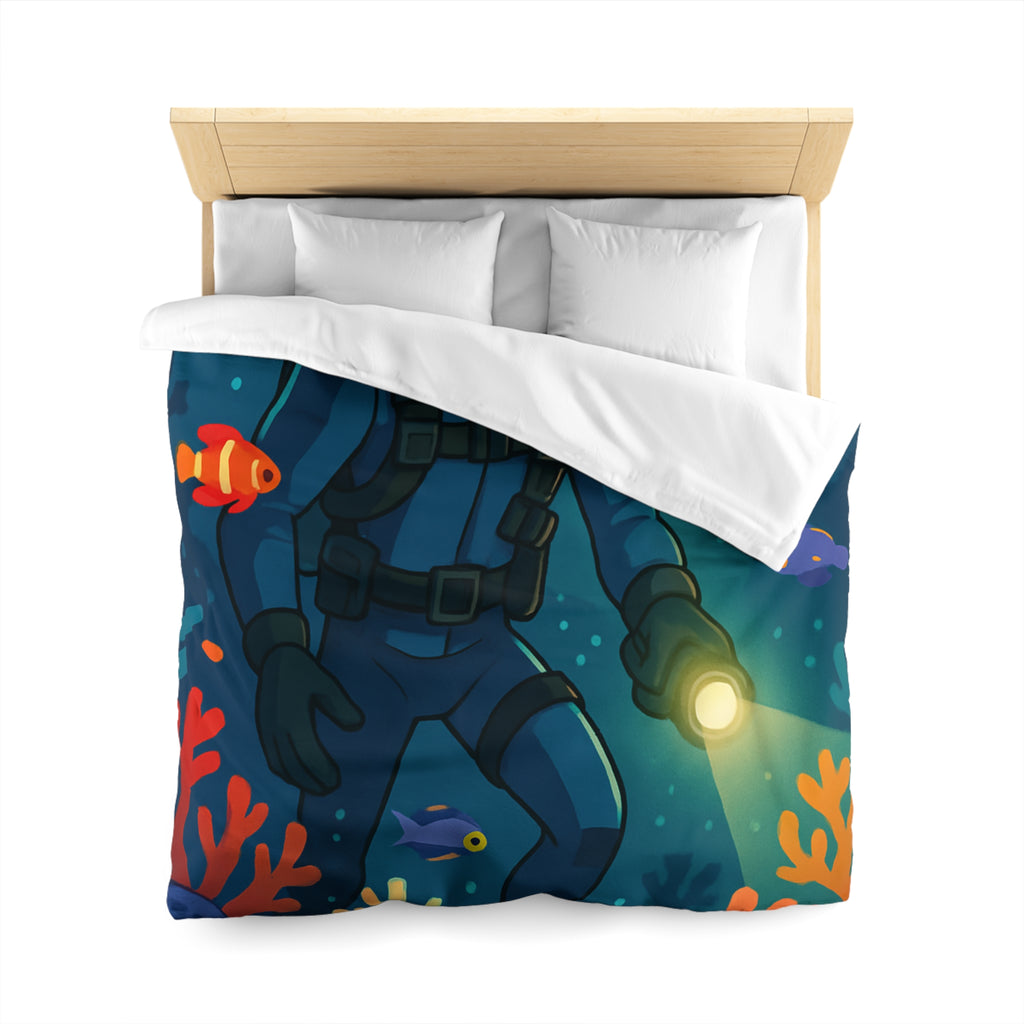 Housse de Couette Microfibre Design Artistique Moderne Décoration Chambre Confort Premium