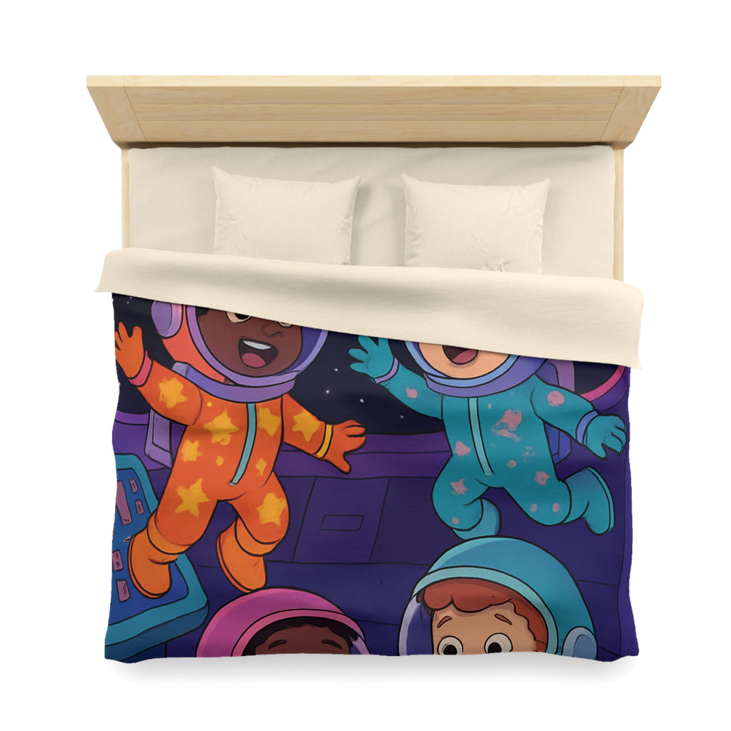 Housse de Couette Microfibre Motif Créatif Original Style Contemporain Chambre Élégante