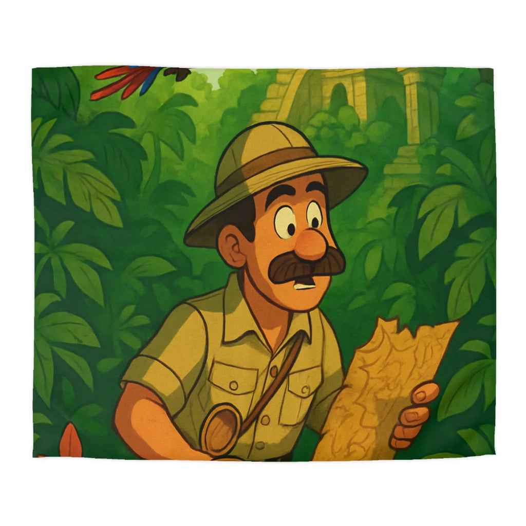 Décorez votre chambre avec une housse de couette aventure jungle et perroquet vibrant