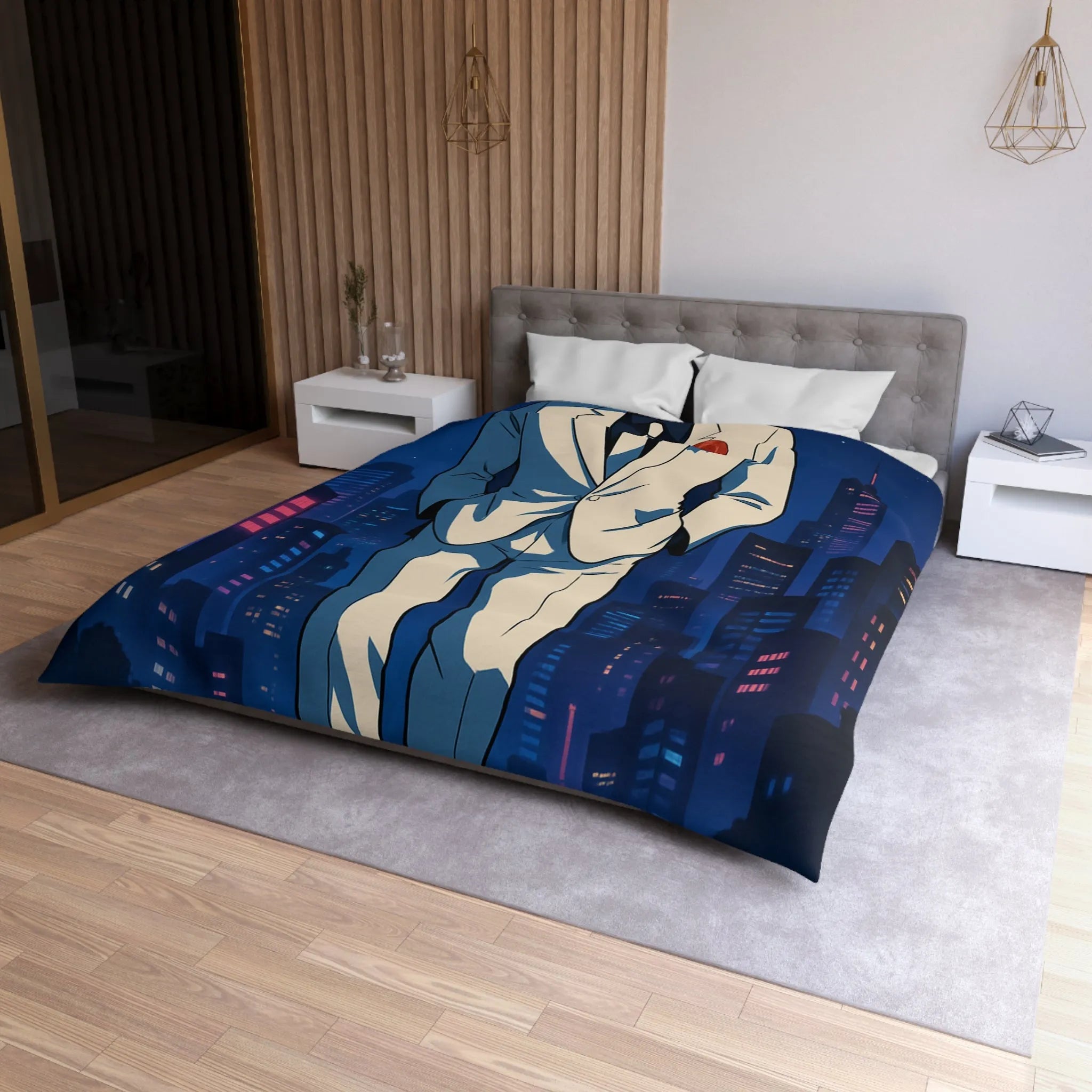 Housse de Couette Microfibre Création Artistique Moderne Design Exclusif Décoration Chambre